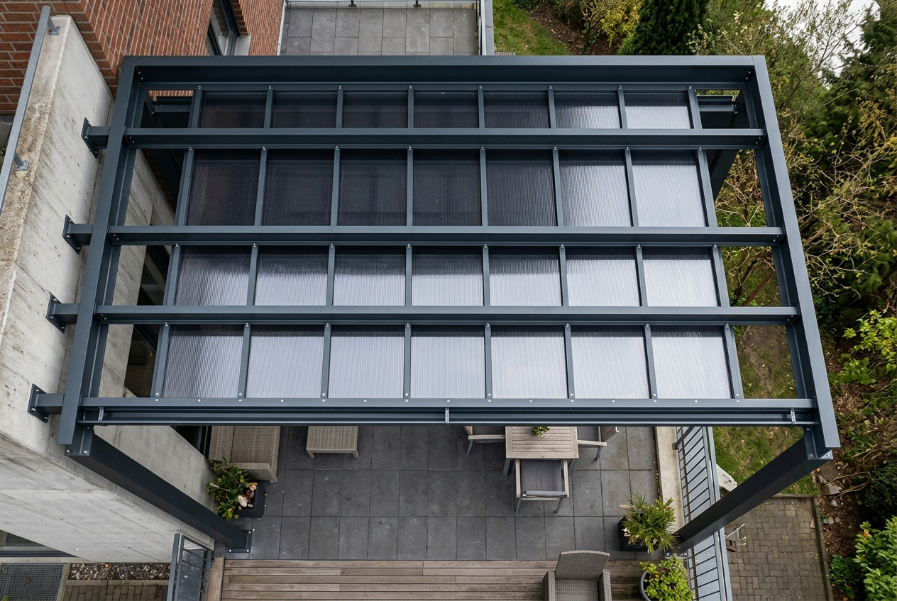 Terrassenüberdachung - Alu - Anthrazit